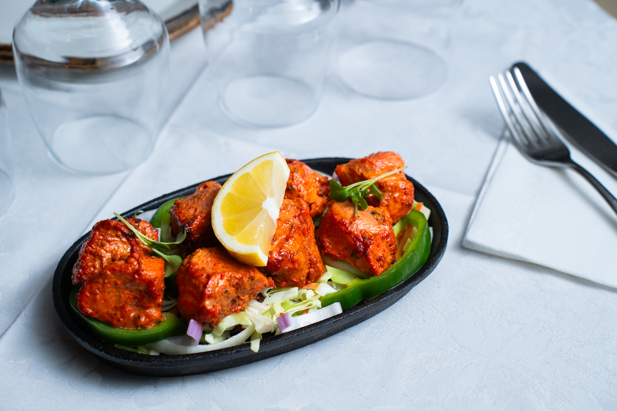 Chicken Tikka — tandoor-grilled at Darshan Nepal Lisbon